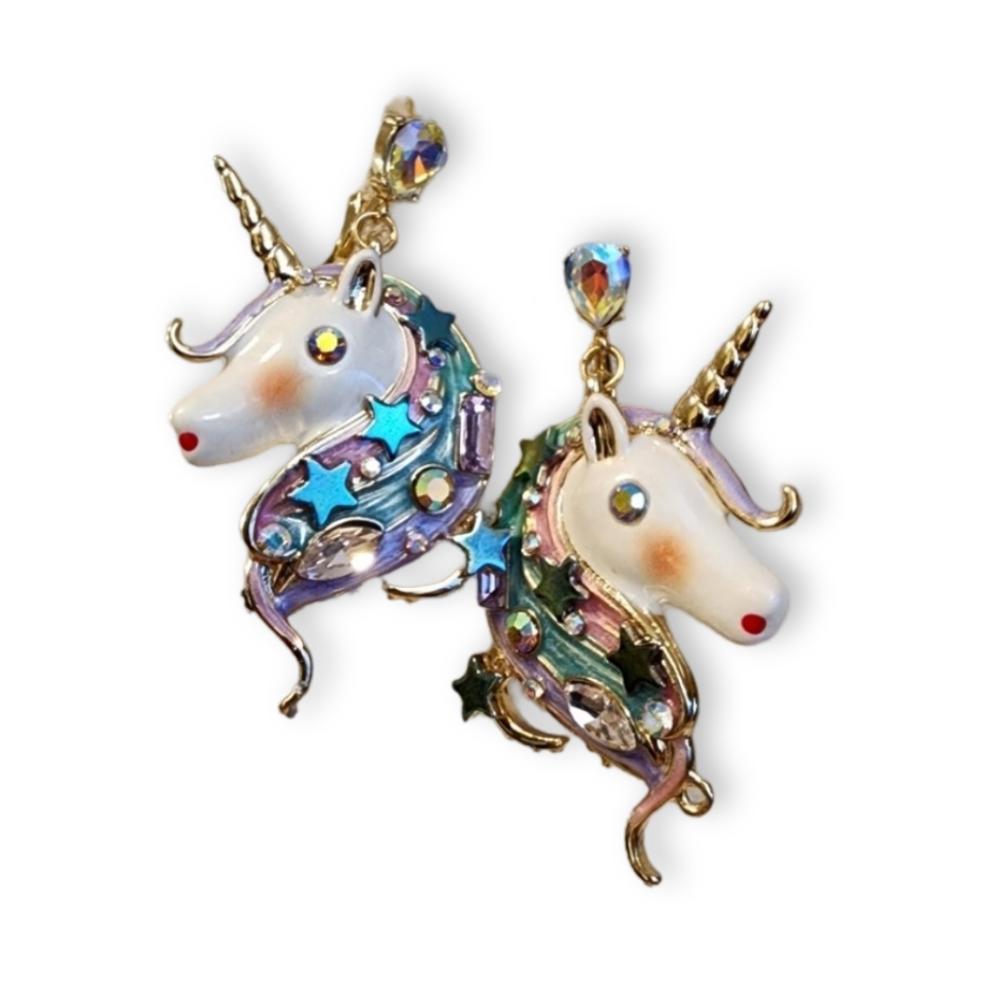 Betsey Johnson Unicorn Earrings 46$